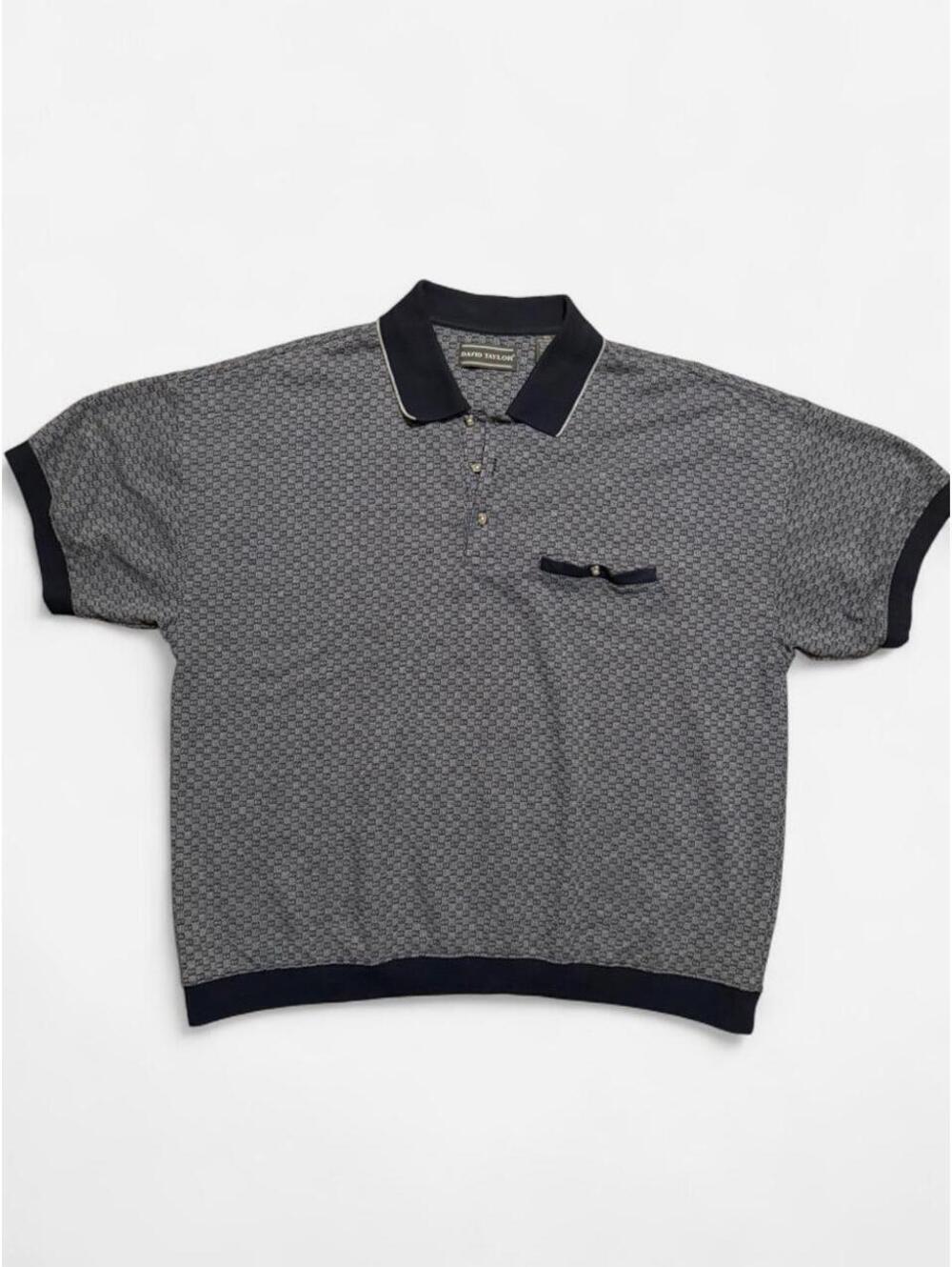 David Taylor Vintage polo shirt with banded waist
